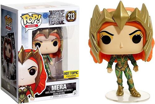 Ligue des Justiciers Mera #213 Vinyle Pop Figure Funko + Protecteur Pop
