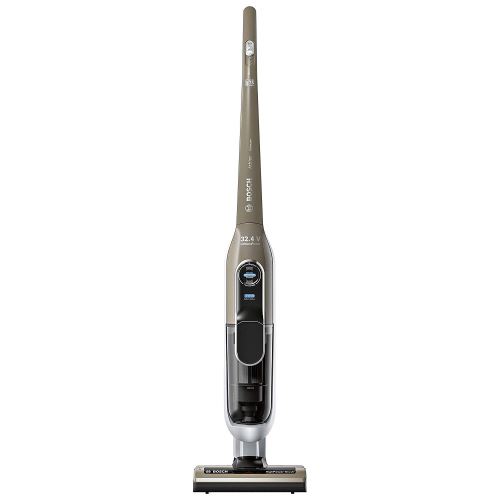 Bosch Athlet Ultimate – Aspirateur Droit Sans Câble Pour Logements Grandes, Autonomie Jusqu'à 75 Minutes, Smartsensor Control, Brosse Turbo Motorisé, Rotationclean, Couleur Beige Aluminium Et Chrome
