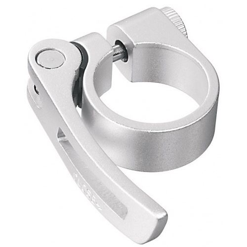 Ergotec Collier de selle SCQ-080 avec libération rapide 34,9 mm argent