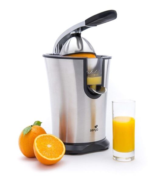 Senya presse-agrumes électrique Vitamin Ready, en Acier Inoxydable, bras levier, 0,8L, 160W, SYBF-CJ002