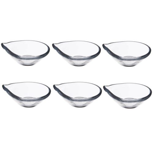 Paris prix - lot de 6 verrines 'pointe' 9cm transparent