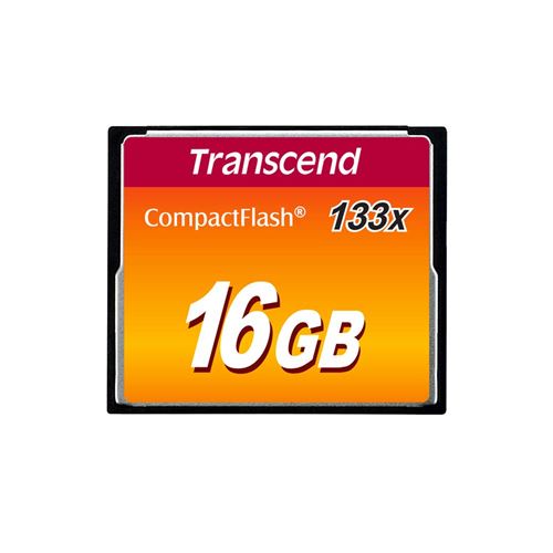 Transcend - Carte mémoire flash - 16 Go - 133x - CompactFlash