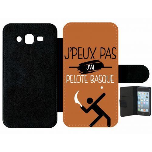 Etui à rabat samsung galaxy j7 j peux pas j ai pelote basque 7