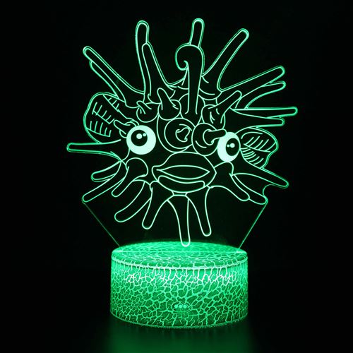 Stack Lampe 3D Tactile Veilleuses Enfant 7 Couleurs Avec Telecommande - Style #943 - Image 1