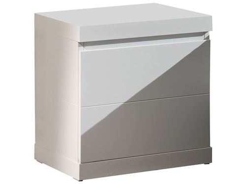 Vipack Table de chevet Lara Bois Blanc