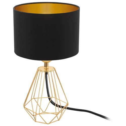 LAMPE DE TABLE CARLTON 2 LAITON/NOIR/OR 1X E14 95788 - Image 3