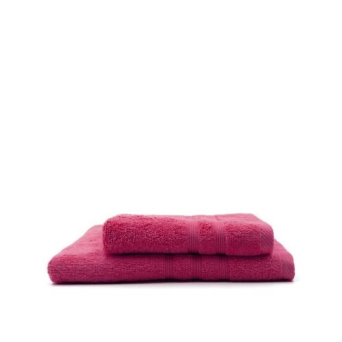 TODAY Lot de 1 Serviette de bain 50 x 100 cm + 1 Drap de bain 70 x 130 cm Jus de myrtille - 100% coton