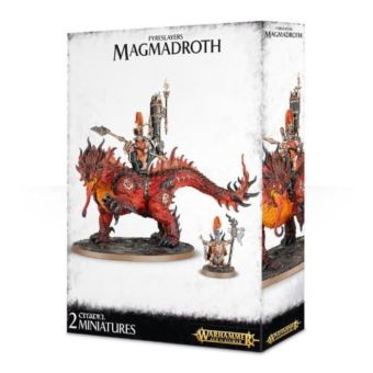 Warhammer Age Of Sigmar - Auric Runefather Sur Magmadroth (Fyreslayers) - Neuf En Boîte