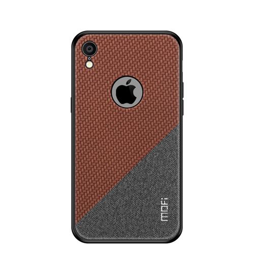Etui en PU hybride antidérapant marron pour votre Apple iPhone XR 6.1 inch