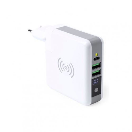 Power Bank Sans Fil 6700 mAh USB-C Blanc 146141 - Blanc