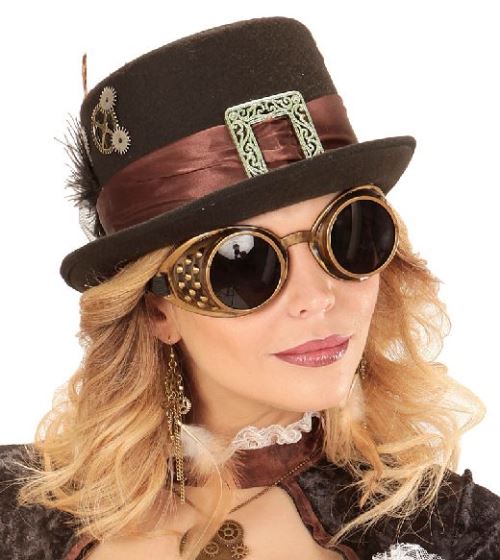 Lunettes steampunk bronze
