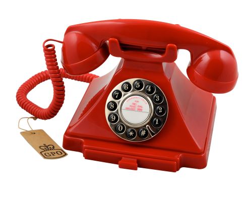 téléphone vintage Carrington rouge