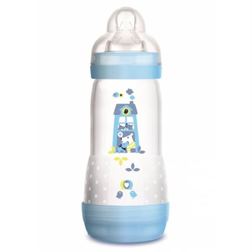 Biberon anti-colique 320ml bleu - mam