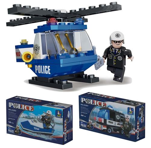 Construction compatible Lego Police 17x10