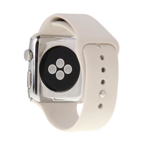 Apple Watch Sport 38mm Bracelet Silicone Sport Haute qualite Beige ALS62559