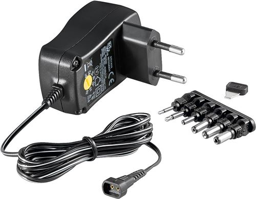 GOOBAY 67950 Intérieur Noir adaptateur de puissance onduleur - Adaptateurs de puissance onduleurs (100-240, 12 V, 0,6 A, Intérieur, Universel, Noir)