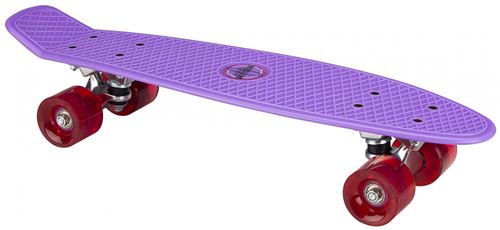 NIJDAM Skateboard Grip flip roues LED 57 cm violet / fuchsia