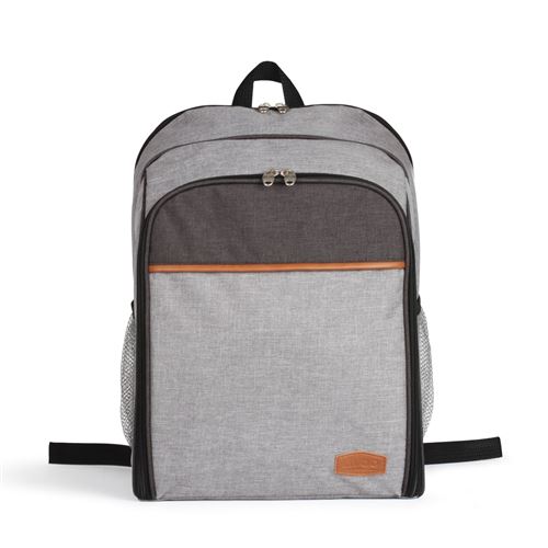LIVOO Feel good moments Sac à Dos Pique-Nique Isotherme, 4 Personnes Gris