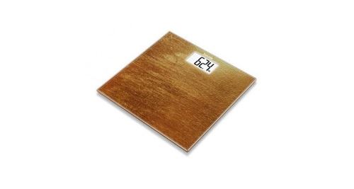 Gs 203 rust - pèse-personne en verre motif rouille
