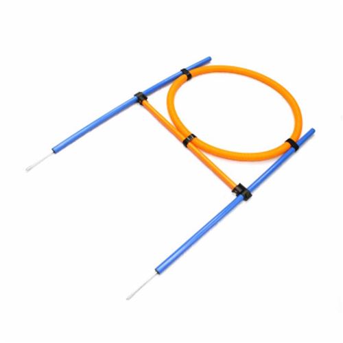 Paris Prix - Kit Cerceau Pour Chien agilité 115cm Orange
