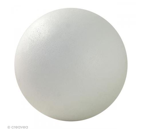 Boule en styropor 15 cm