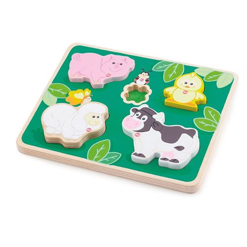 Sevi puzzle Ferme 22 x 18 cm bois 5 pièces