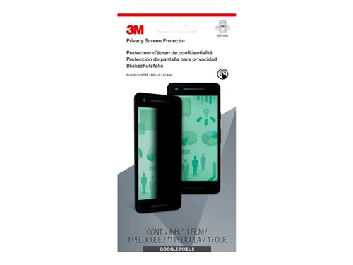 Film de protection confidentiel 3M - Filtre de confidentialité pour écran (portrait) pour téléphone portable - 5 - pour Google Pixel 2