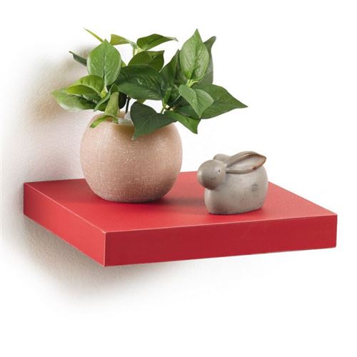 Paris Prix - étagère Murale Design flottante 25cm Rouge