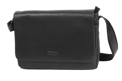 Besace Katana Cuir de Vachette grainé K83606-Noir