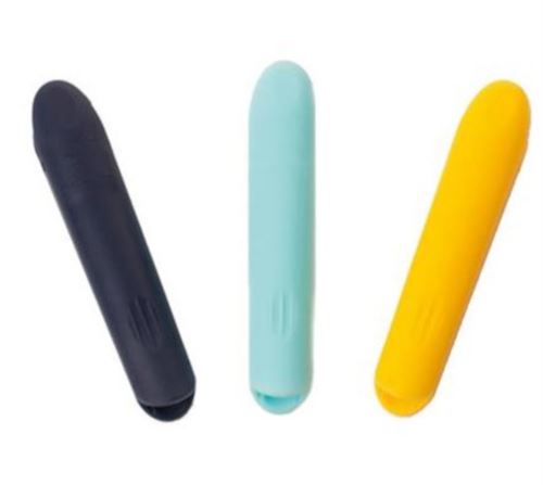 Jaq Jaq Bird porte-craies junior 8 cm noir/bleu/jaune 3 pièces