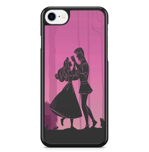 Coque Fifrelin Noire pour iPhone XR Sleeping Beauty Aurore Disney Prince