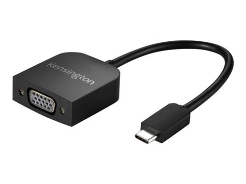 Kensington CV2000V USB-C HD VGA Adapter - Adaptateur vidéo - USB-C mâle pour HD-15 (VGA) femelle - support 1080p, actif