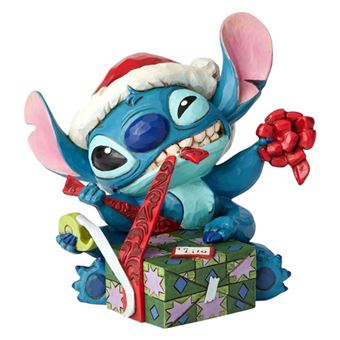 Figurine Enesco Stitch Santa Bad Wrap
