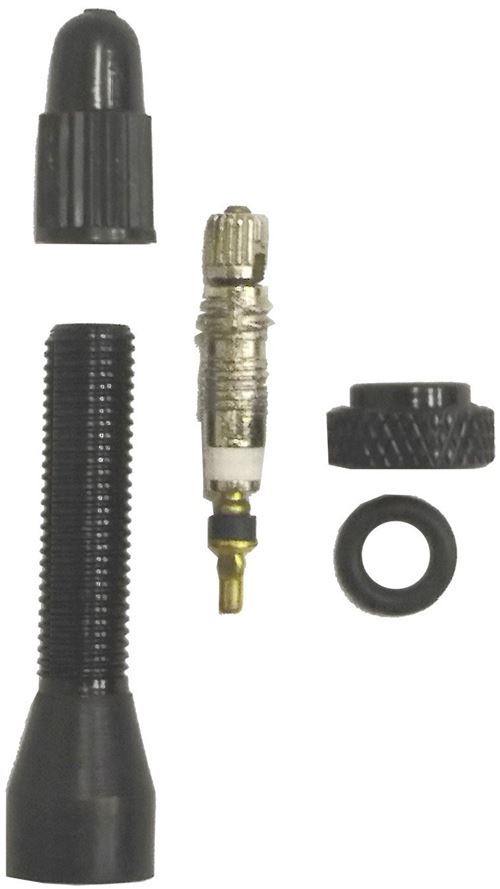 M-Wave valve tubeless avec écrou supérieur 36 mm FV noir 2 pièces