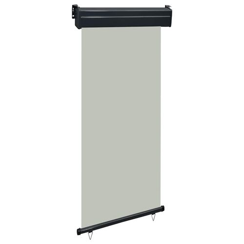 vidaXL Auvent latéral de balcon 100x250 cm Gris