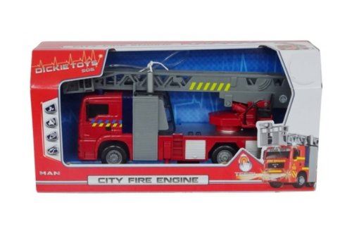 Dickie toys - camion de pompier lumière et son 30 cm