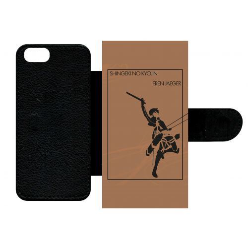 Etui à rabat apple iphone 5s shingeki no kyojin eren jazeger