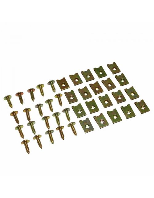 Vis de carrosserie + attache m5x15mm (par 20 )