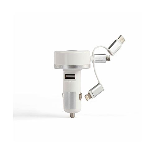 LIVOO Feel good moments Adaptateur allume-cigare 3 connecteurs Argent