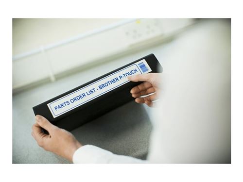  Brother TZe-263 - Bleu sur blanc - Rouleau (3,6 cm x 8 m) 1 cassette(s) ruban lamin&eacute; - pour Brother PT-H110; P-Touch PT-3600, 550, 9200, 9400, 9500, 9600, 9800, D800 