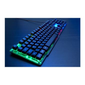 Clavier Gaming filaire rétroéclairé The G-Lab Neon Noir