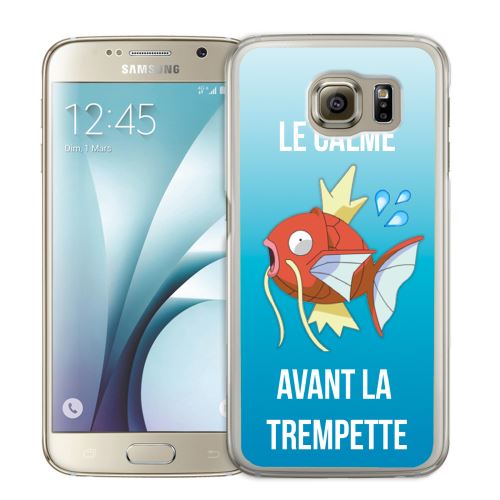 Coque pour Samsung Galaxy S7 pokémon le calme avant la trempette magicarpe