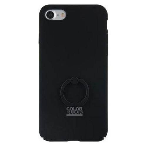 Coque rigide avec bague intégrée Colorblock noire pour iPhone 6/6S/7/8