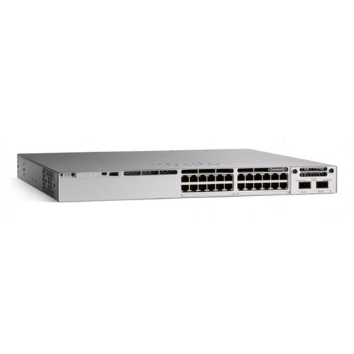 CISCO Catalyst C9300-24UX-E commutateur réseau Géré L2/L3 10G Ethernet (100/1000/10000) Gris 1U Connexion Ethernet, supportant l'alime