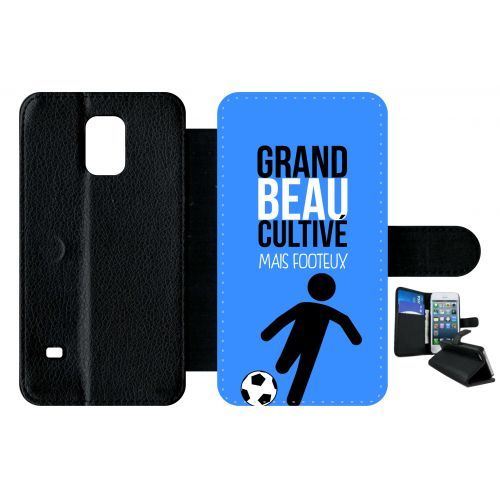 Etui à rabat samsung galaxy s5 grand beau cultiv mais footeux 12