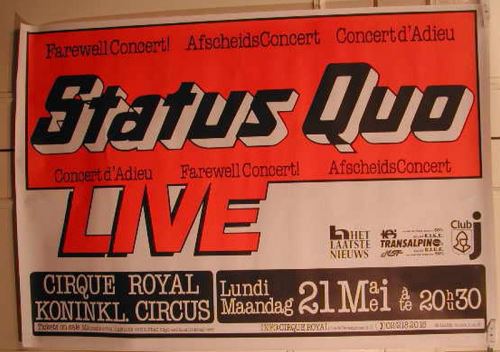 Status Quo - 70x100 cm - AFFICHE / POSTER