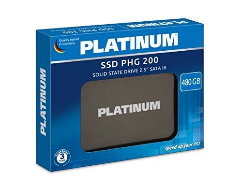 Platinum 125963 phg de 200 disque dur ssd interne 6,4 cm (2,5) 480 go pour ordinateur portable, ordinateur portable et pc, sat