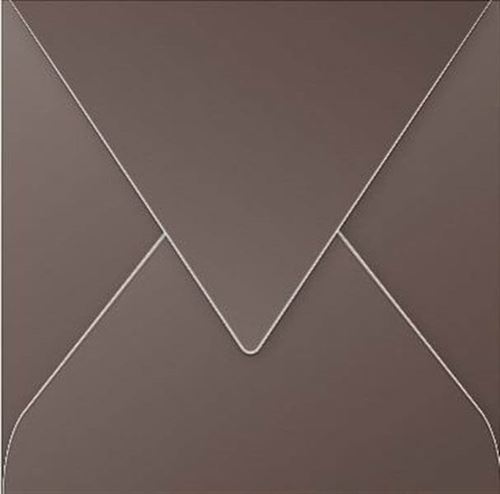 Clairefontaine Enveloppe 120g 140x140 Marron Taup&eacute; Pqt 20