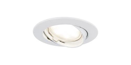 Spot LED encastrable LED intégrée Paulmann Coin 92803 blanc chaud 6.8 W blanc