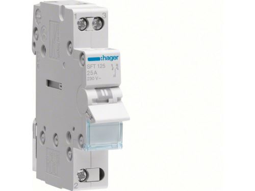 Hager Inverseur Modulaire 1 Pôle 32A, Point Commun Amont, I-0-Ii (Sft132)